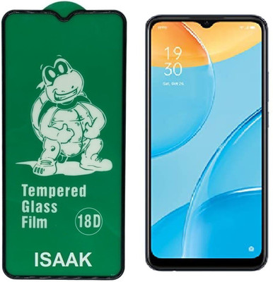 ISAAK Edge To Edge Tempered Glass for OPPO A15 18D Tempered Glass(Pack of 1)