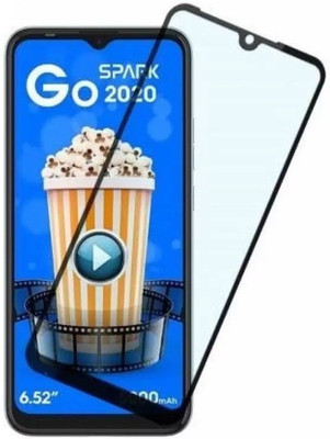Gorilla Ace Edge To Edge Tempered Glass for Techno Spark 6 Go(Pack of 1)