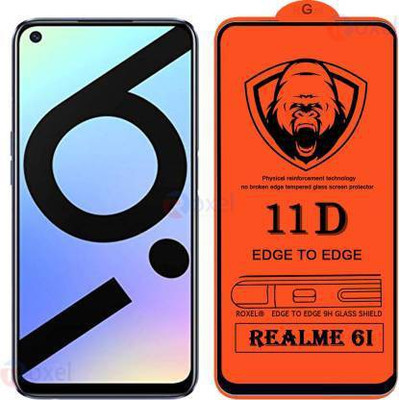 kentop Edge To Edge Tempered Glass for Realme 6i + RMX2002(Pack of 1)