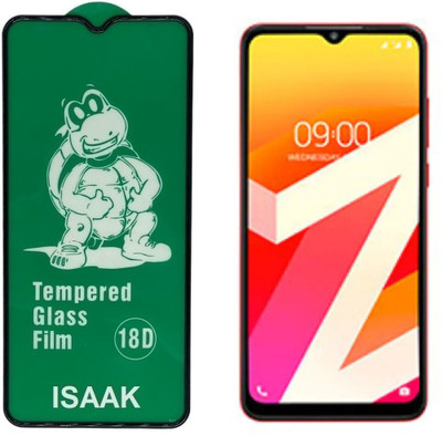 ISAAK Edge To Edge Tempered Glass for Lava Z4 18D Tempered Glass(Pack of 1)