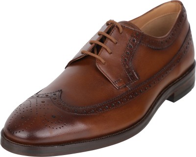 CLARKS Brogues For Men(Tan , 9)