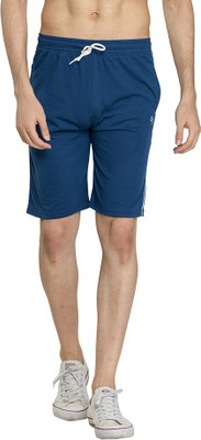Leebonee Solid Men Blue Regular Shorts