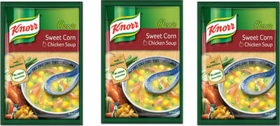 Knorr SWEET CORN VEGETABLE SOUP PACK OF 3(Pack of 3, 132 g)