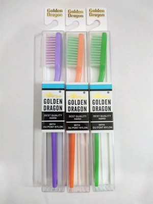 Golden Dragon HARD (PACK OF 3) TOOTHBRUSH Hard Toothbrush(Pack of 3)