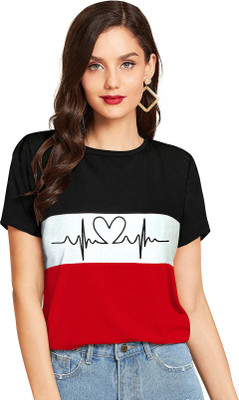Gorofy Casual Printed Women Multicolor Top