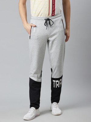 ALCIS Colorblock Men Grey Track Pants