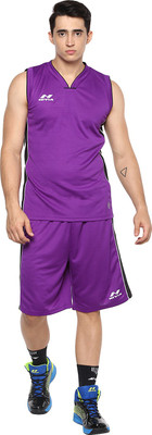 NIVIA Panther Basketball Jersey Set Solid Men Track Suit
