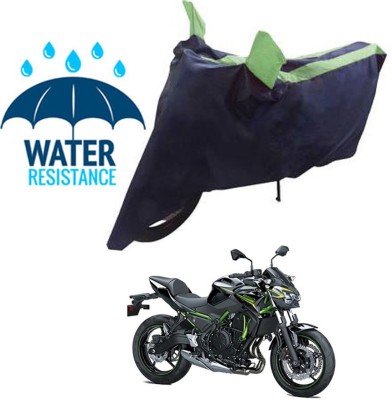 RONISH Waterproof Two Wheeler Cover for Kawasaki(Z650, Blue, Green)