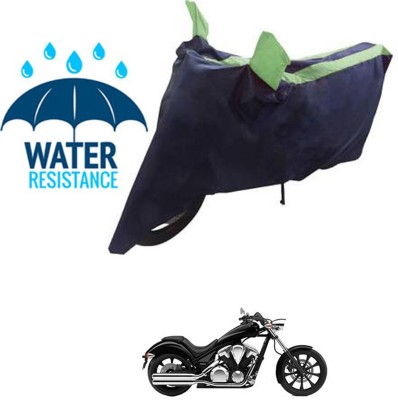 RONISH Waterproof Two Wheeler Cover for Honda(VT 1300CX, Blue, Green)