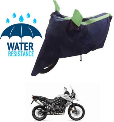 RONISH Waterproof Two Wheeler Cover for Triumph(Tiger 800 XCA, Blue, Green)