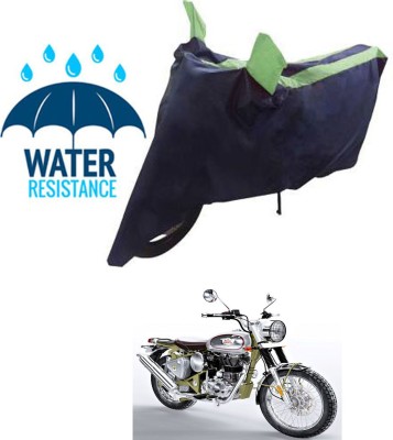 RONISH Waterproof Two Wheeler Cover for Royal Enfield(Bullet Trials 500, Blue, Green)