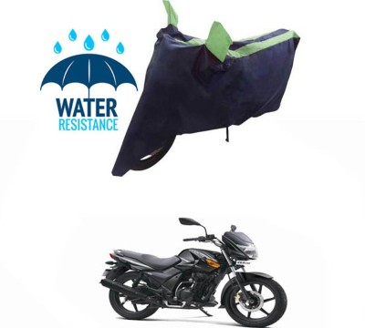 RONISH Waterproof Two Wheeler Cover for TVS(Flame DS 125, Blue, Green)