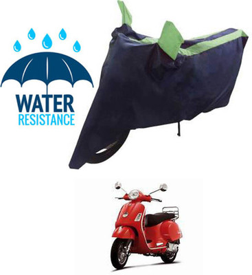 RONISH Waterproof Two Wheeler Cover for Piaggio(Piaggio Vespa, Blue, Green)
