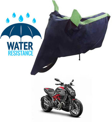 RONISH Waterproof Two Wheeler Cover for Ducati(Diavel, Blue, Green)