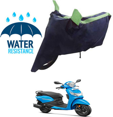 RONISH Waterproof Two Wheeler Cover for Hero(MotoCorp Pleasure Plus, Blue, Green)