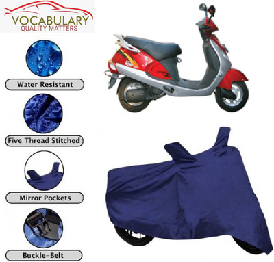 MEGA MARTZZ Waterproof Two Wheeler Cover for Kinetic(Nova EX, Blue)