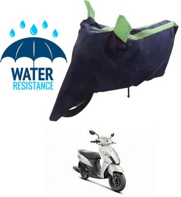 RONISH Waterproof Two Wheeler Cover for Suzuki(Let's, Blue, Green)