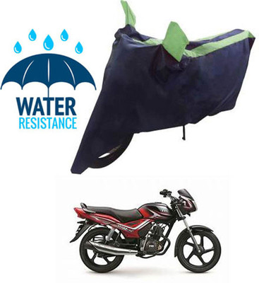 RONISH Waterproof Two Wheeler Cover for TVS(Star City, Blue, Green)