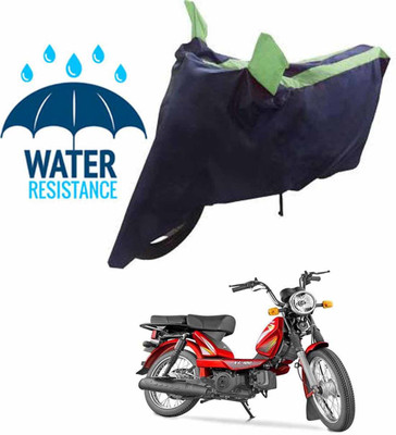 RONISH Waterproof Two Wheeler Cover for TVS(XL 100, Blue, Green)