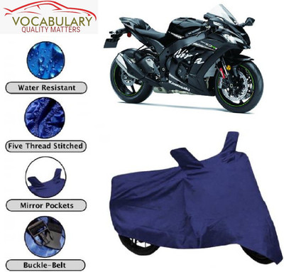 MEGA MARTZZ Waterproof Two Wheeler Cover for Kawasaki(Ninja ZX-14R, Blue)