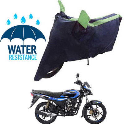 RONISH Waterproof Two Wheeler Cover for Bajaj(Platina 110 H-Gear, Blue, Green)