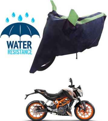 RONISH Waterproof Two Wheeler Cover for KTM(Duke 390 ABS, Blue, Green)