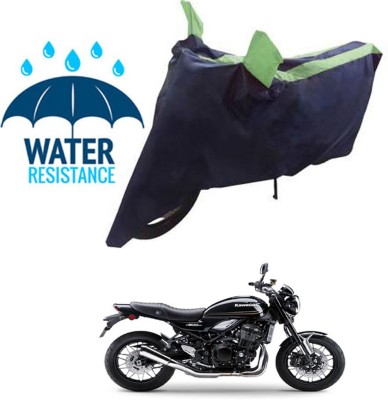 RONISH Waterproof Two Wheeler Cover for Kawasaki(Z900RS, Blue, Green)