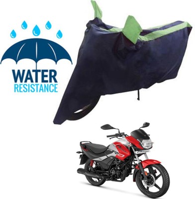 RONISH Waterproof Two Wheeler Cover for Hero(Passion Pro i3S, Blue, Green)