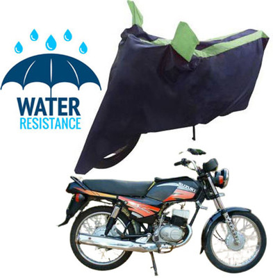 RONISH Waterproof Two Wheeler Cover for Suzuki(Samurai, Blue, Green)