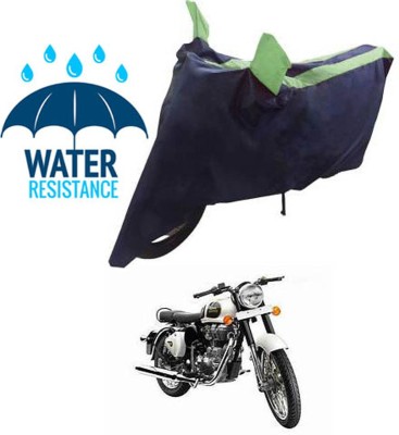 RONISH Waterproof Two Wheeler Cover for Royal Enfield(Classic 350, Blue, Green)