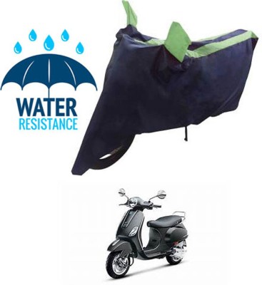 RONISH Waterproof Two Wheeler Cover for Piaggio(Vespa VXL, Blue, Green)