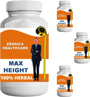 Zemaica Healthcare Max Height Natural & Ayurvedic Supplement Mango Flavor 400gm Pack of 4(4 x 100 g)