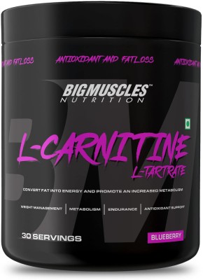 BIGMUSCLES NUTRITION L-Carnitine L-Tartrate Powder [30 Servings, Blueberry] | 1900 mg |(60 g)