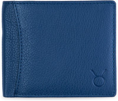 Hide horn Men Casual, Formal, Ethnic, Travel, Trendy, Evening/Party Blue Genuine Leather Wallet(3 Card Slots)