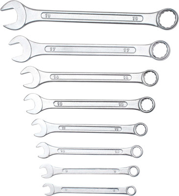 VISKO Spanner Set , Combination Spanner Set of 8 Pcs Ring & Open Spanner Double Sided Combination Wrench(Pack of 8)