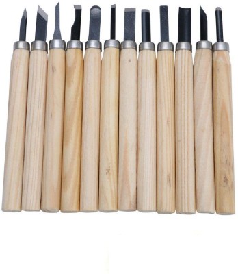 DEZIINE Wood Carving Tool Set of 12pcs for Professionals, Carpenters and Hobbyists