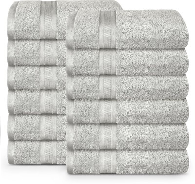 TRIDENT Cotton 500 GSM Face Towel Set(Pack of 12)