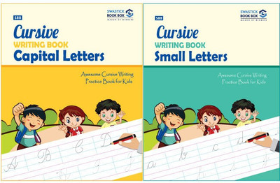 SBB Cursive Writing Workbook Capital and Small Letters(Perfect Binding, Swastick Book Box, Preeti Garg)