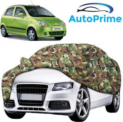 Autoprime Car Cover For Chevrolet Spark (With Mirror Pockets)(Multicolor)