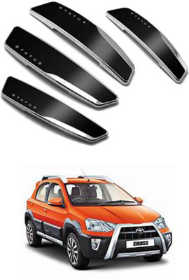 APICAL Plastic Car Door Guard(Black, Pack of 4, Toyota, Universal For Car)