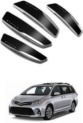 APICAL Plastic Car Door Guard(Black, Pack of 4, Toyota, Universal For Car)