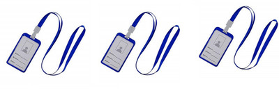 WHNOATOC 1 Card Holder(Set of 3, Blue)