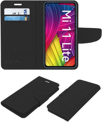 ACM Flip Cover for Xiaomi Mi 11 Lite(Black, Cases with Holder, Pack of: 1)