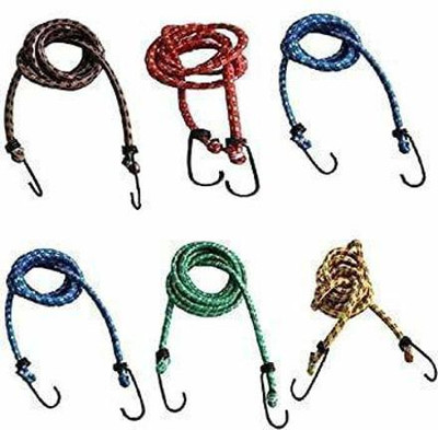 SHRI NATH JI ENTERPRISES Elastic ropes for clothes bungee chords for outdoor purposes as well as home Multicolor(Length: 2 m, Diameter: 10 mm)