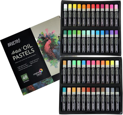 BRuSTRO Artists Oil Pastel Set of 48(Multicolor)