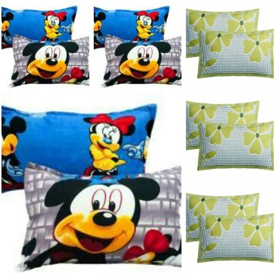 Supreme Home Collective Microfiber Pillows Cover(Pack of 12, 44 cm*69 cm, Blue, Green)