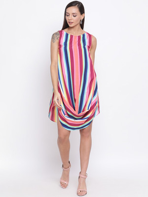 ALL WAYS YOU Women Shift Multicolor Above Knee/Mid Thigh Length Dress
