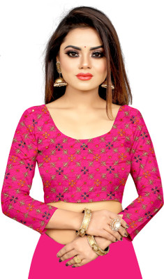 3SIX5 Silk Blend Embroidered Blouse Material