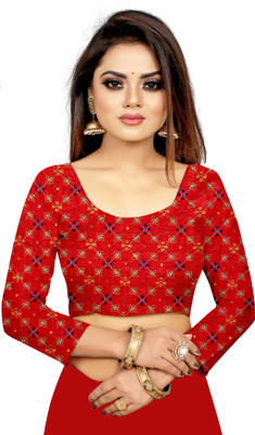 3SIX5 Silk Blend Embroidered Blouse Material