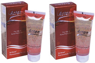 actame FACE WASH-2 70 ML Face Wash(140 ml)